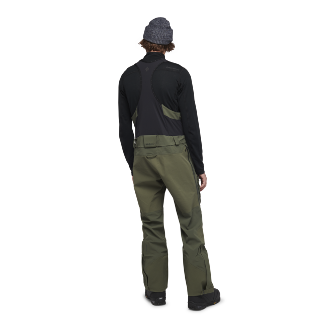 Black Diamond Recon Stretch Pro Bibs hlače moške s trakmi, tundra