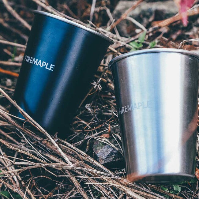 Fire Maple Stainless Steel Cups 2pcs Antarctic 350ml, Black