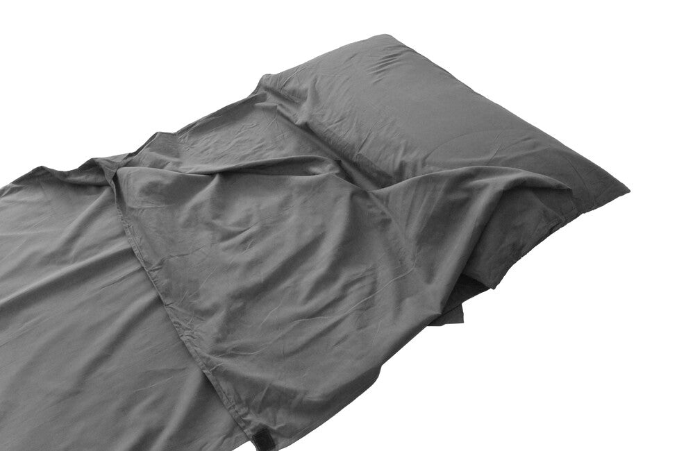 Origin Outdoors Sleeping Bag Liner, Cotton, Rectangular, Anthracite