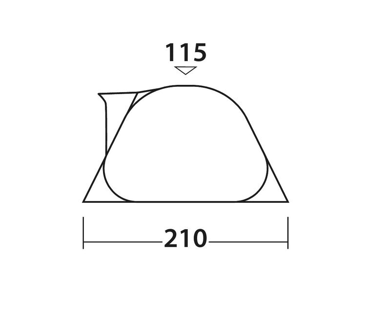 Easy Camp Flameball 300 EasyCamp Pop-Up-Tent, 3 osebe