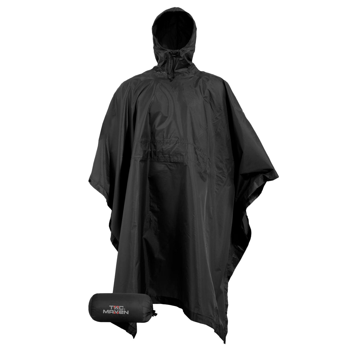 Pentagon Thunder Rip-Stop Poncho, Black