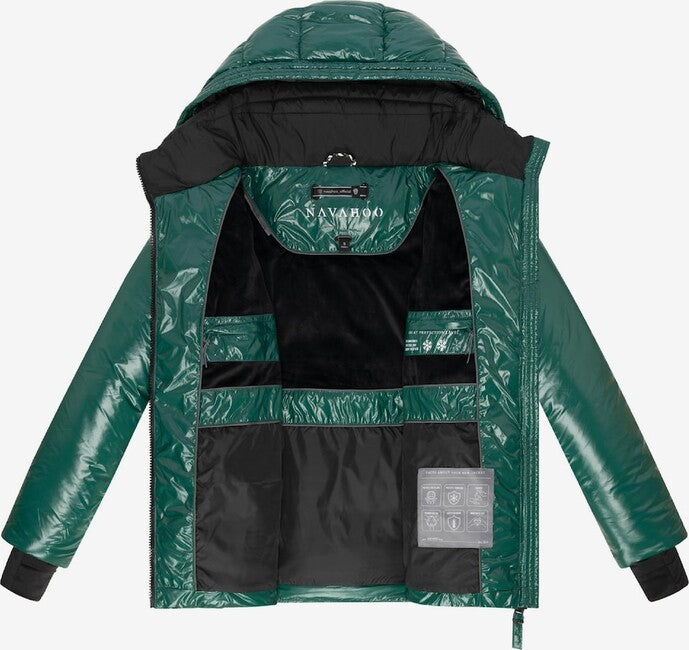 Navahoo Women's Winter Jacket with Hood EISGLANZ, Evergreen