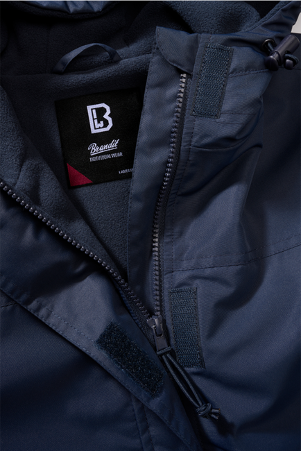 Brandit Women's Frontzip Windbreaker, Navy Blue