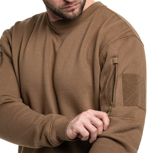 Mil-Tec Tactical pulover s krožnim izrezom, temno coyote