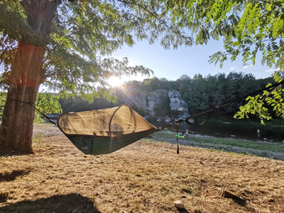 Origin Outdoors viseča mreža s komarnik, zelena