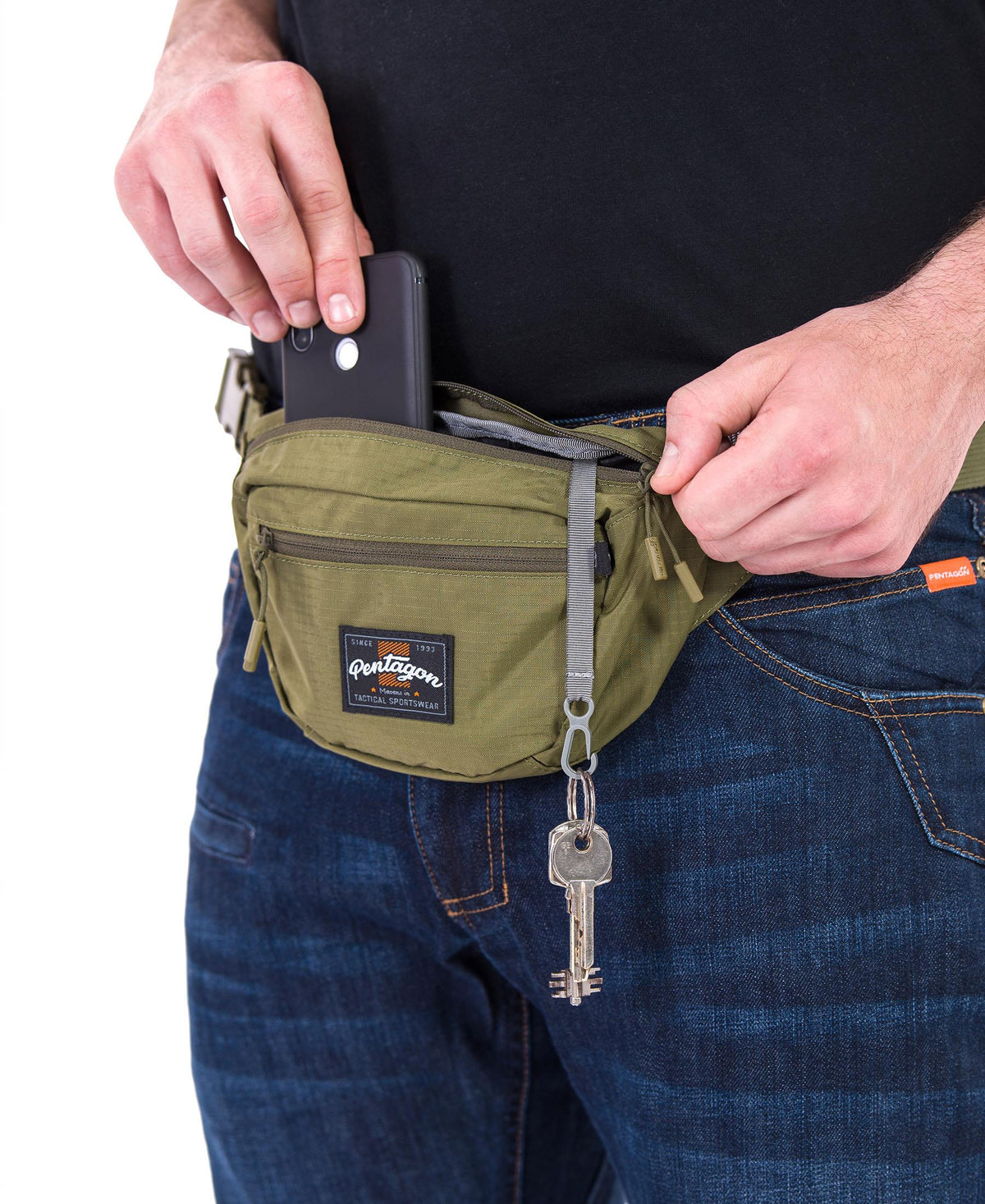 Pentagon Minor Travel Hip Pack, Black