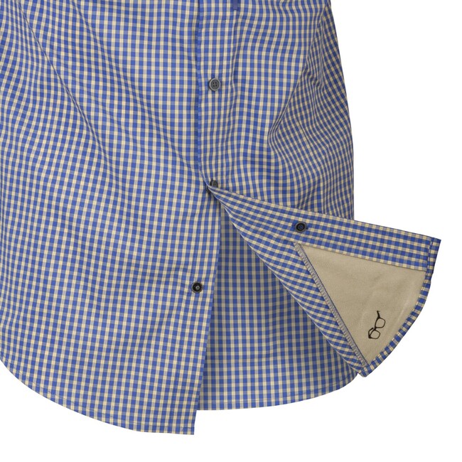 Helikon-Tex Covert Concealed Carry srajca taktična s kratkim rokavom, karirano mornarsko modra