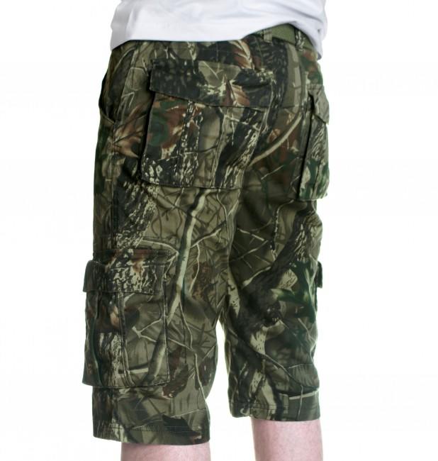 Loshan Leafy kratke hlače Real tree vzorec, temne