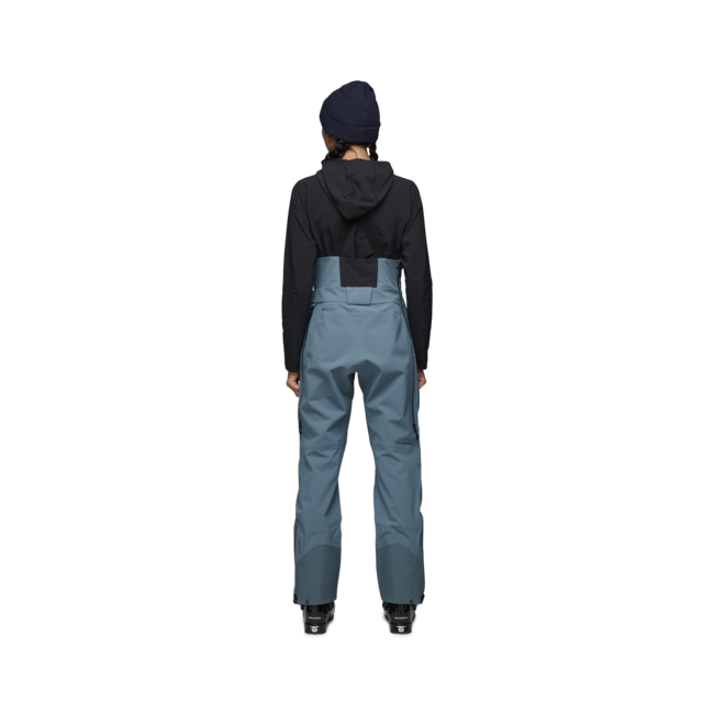 Black Diamond Recon Stretch Bibs hlače ženski s trakmi, creek blue