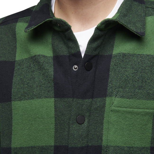 Black Diamond Project Lined Flannel flanelova srajca moska, palm green-black plaid