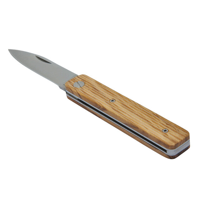 Baladeo ECO331 Papagayo žepni nož, rezilo 7,5 cm, jeklo 420, ročaj olivno les