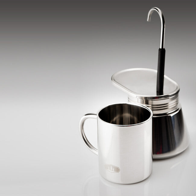 GSI Outdoors Mini zasso espresso lonček Stainless, 296 ml