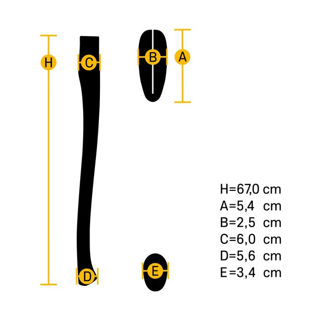 Hultafors Premium Curved HB AHC 650-50x20 HB ročaj za sekiro 842720 id