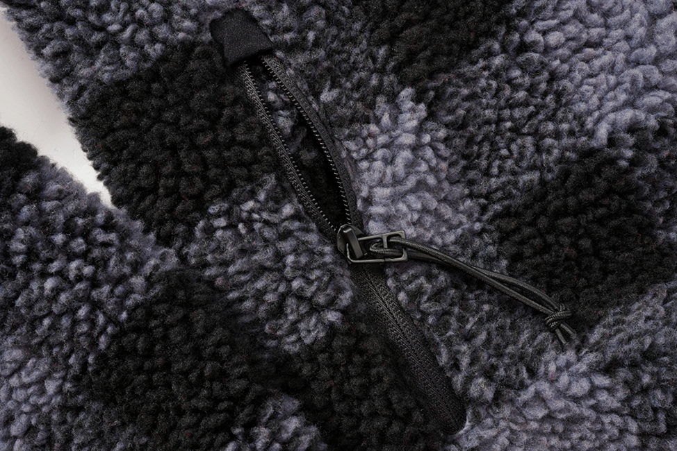 Brandit Teddyfleece Troyer flisasta jakna, črna/siva