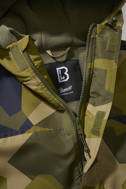 Brandit Frontzip Windbreaker softshell jakna, swedish camo
