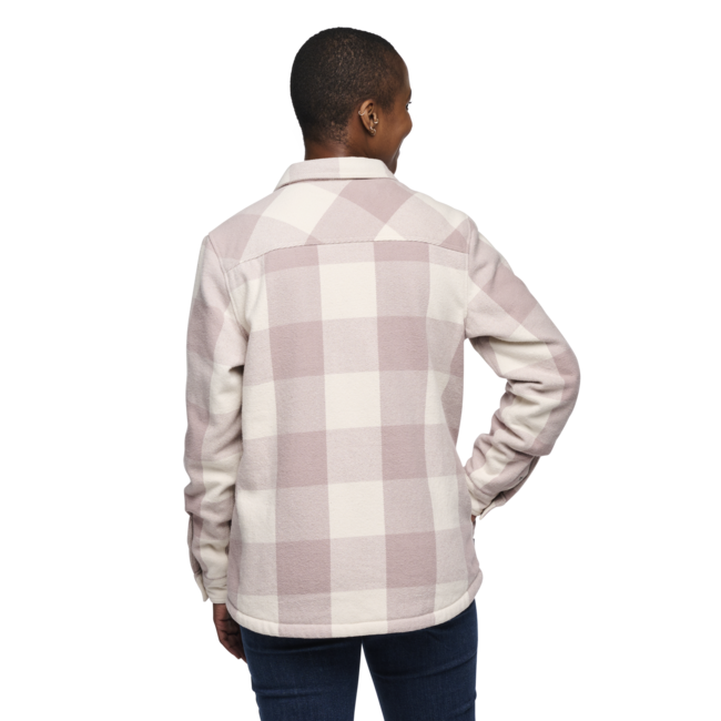 Black Diamond Project Lined Flannel flanelna srajca ženski, pale mauve-off white plaid