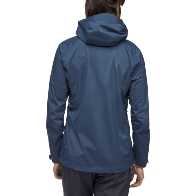 Black Diamond Stormline Stretch Rain Shell softshell jakna ženski, modra črnilo