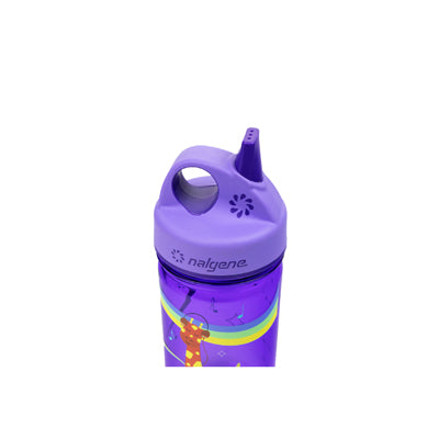 Nalgene Grip-n-Gulp Sustain steklenica za vodo 0,35 L s pokrovom, vijolična glasba žirafa