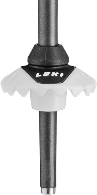 LEKI Bold S Downhill Ski Poles, Dark Anthracite/Black-White