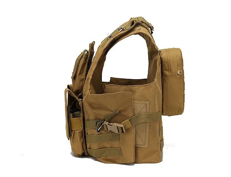 DRAGOWA Military Heavy Duty Vest, Multicam Black