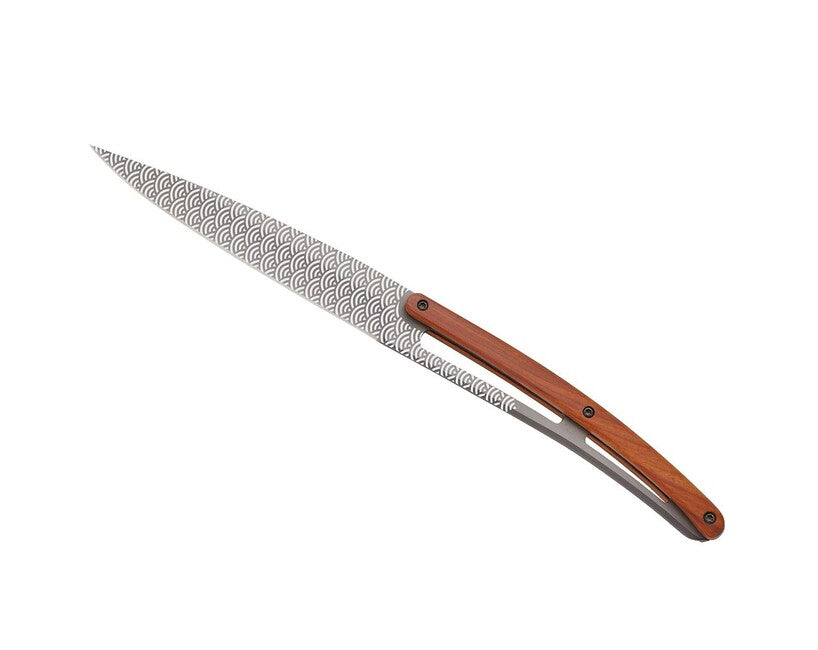 Deejo Tattoo Geometry Σετ 6 Μαχαιριών Κρέατος, Ματ, Coralwood