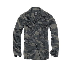 Brandit Slimfit srajca, Darkcamo