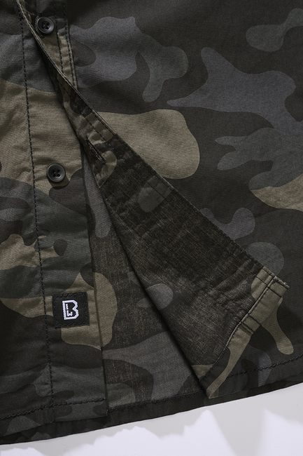 Brandit Roadstar polo majica s kratkimi rokavicami, darkcamo