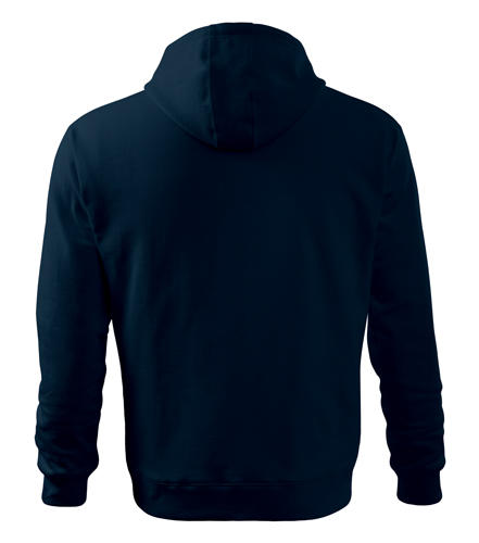 Malfini pulover s kapuco 320g/m, temno modra