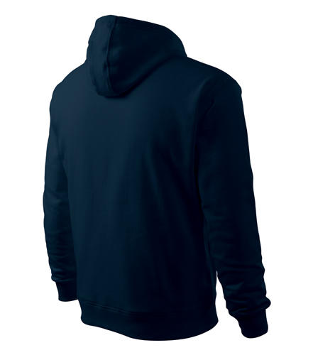 Malfini pulover s kapuco 320g/m, temno modra