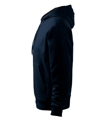 Malfini pulover s kapuco 320g/m, temno modra