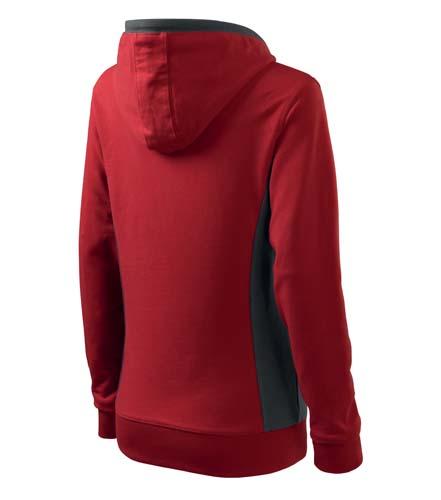 Malfini Kangaroo pulover ženski 280g/m2, rdeča