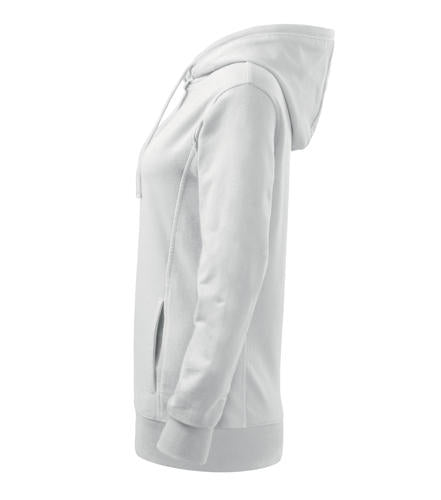 Malfini Kangaroo pulover ženski 280g/m2, bela