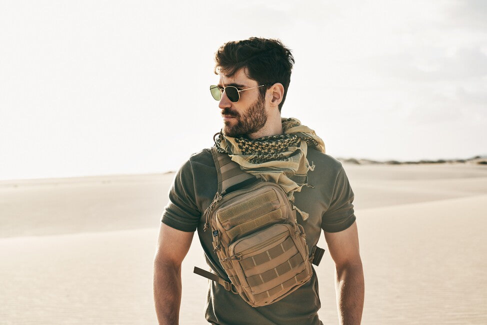 Brandit US Cooper torba čez ramo, darkcamo