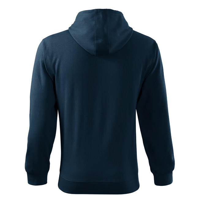 Malfini Trendy Zipper pulover 300g/m2, temno moder