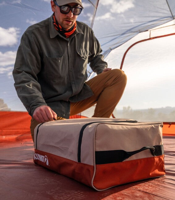Klymit Mesa Cot XL ležalnik, rdeč