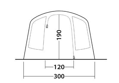Outwell Sunhill 5 Air šotor za 5 oseb