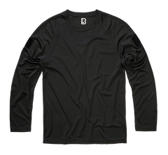 Brandit Quick Dry men's quick-dry long-sleeve t-shirt, black