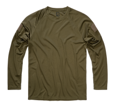 Brandit Quick Dry men's quick-dry long-sleeve t-shirt, olive