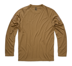 Brandit Quick Dry men's quick-dry long-sleeve t-shirt, camel