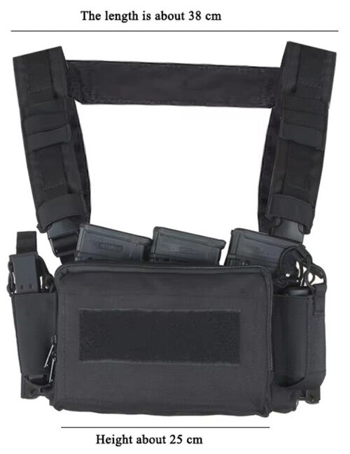 DRAGOWA Tactical Zero Light Tactical Vest, CP Black