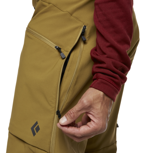 Black Diamond Dawn Patrol Hybrid hlače moški, temno curry