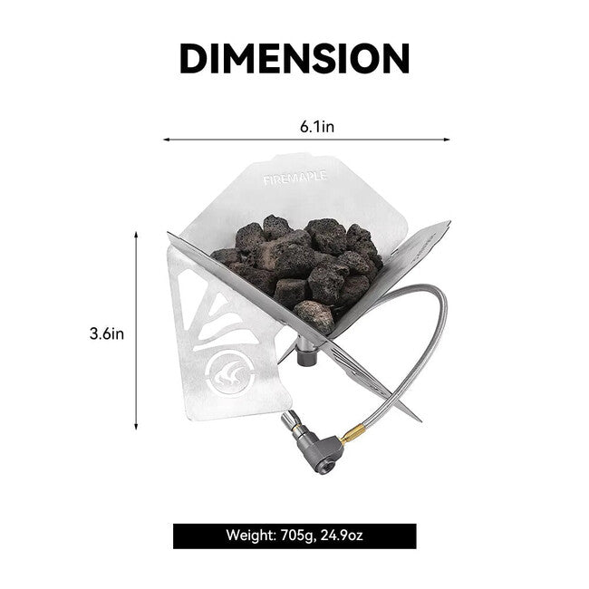 Fire Maple Antarctic Folding Campfire, Stainless Steel