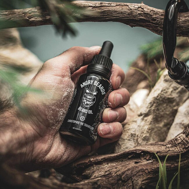 ANGRY BEARDS Jack Saloon olje za brk in brado, 30 ml