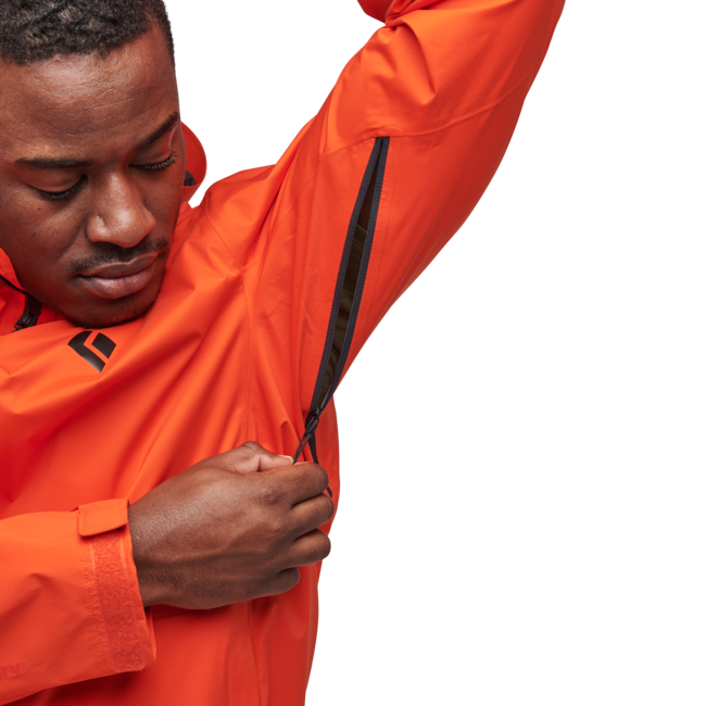 Black Diamond Stormline Stretch Rain Shell nepromočna jakna moška, octane