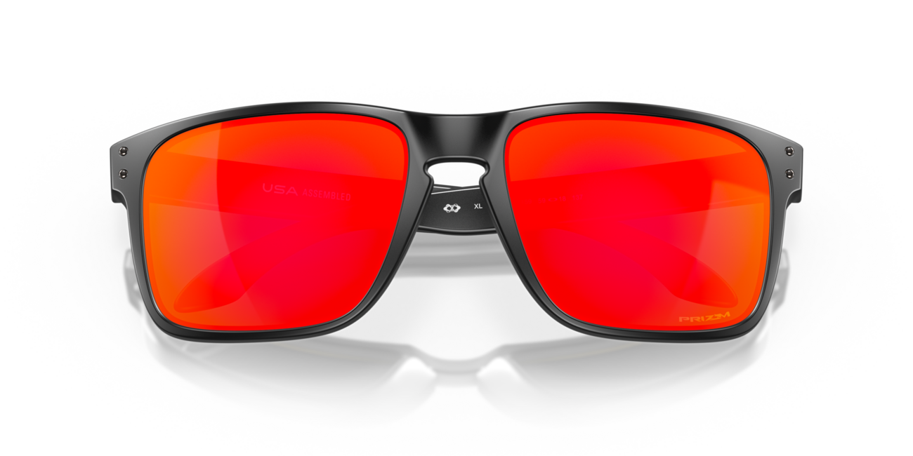 Oakley HOLBROOK XL sončna očala s okvirjem Matte Black in stekli Prizm Ruby, 59
