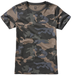 Brandit women's t-shirt, darkcamo