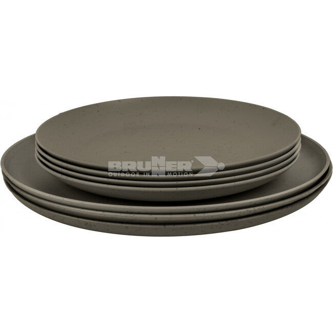 Brunner Midday Pla Tierra Camping Dinnerware Set, Brown