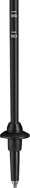 LEKI Traveller Carbon Nordic Walking Poles, Navy Blue Dark Metallic-Light Anthracite-White, 90-130 cm