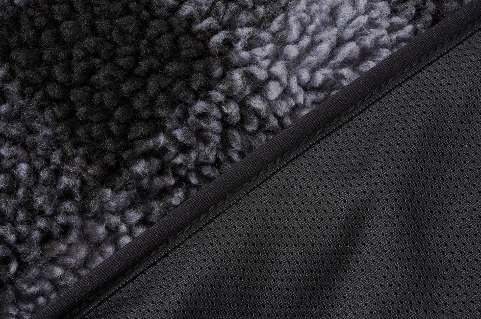 Brandit Teddyfleece Troyer flisasta jakna, črna/siva