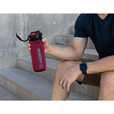 Nalgene Nosilec steklenice Neopren, majhen, rdeč